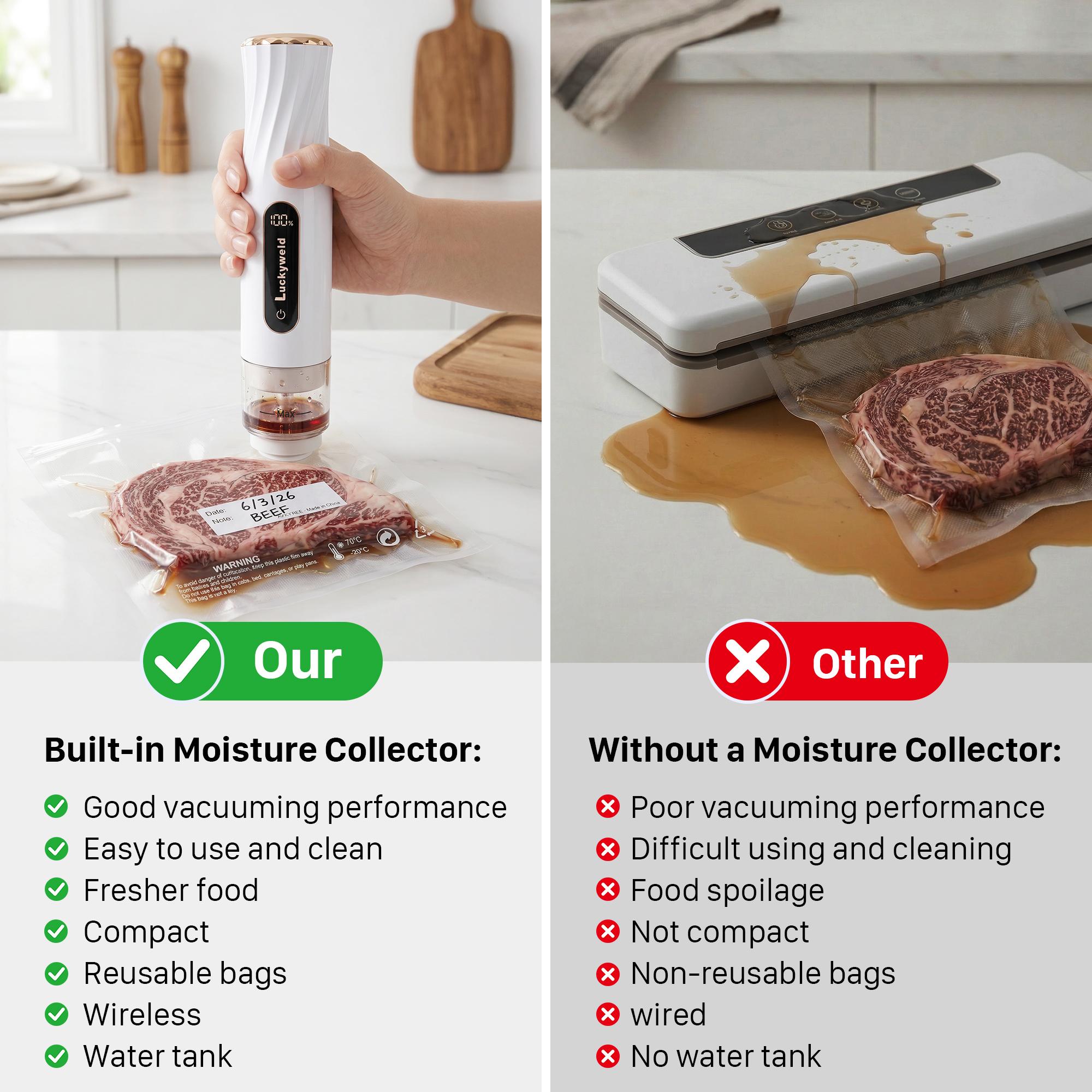 Moisture collector comparison